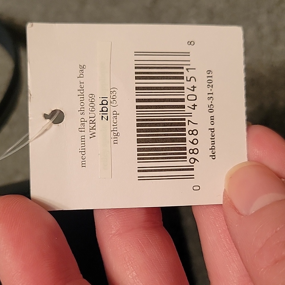 Kate Spade med. flap shoulder/crossbody bag Zibbi nightcap, blue owl - Picture 7 of 13